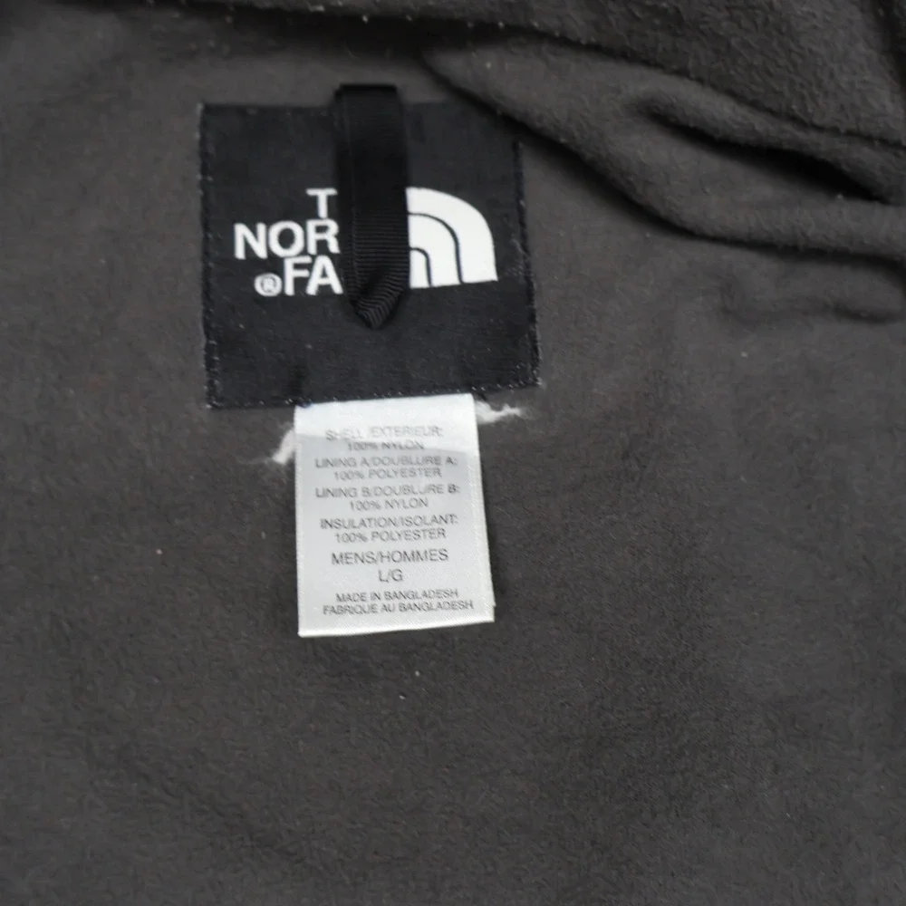 North Face Jacket Men Large Blue Insulated Fleece Lined Wind Rain Outdoor Hiking